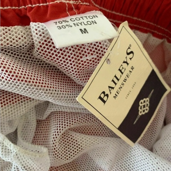 BAILEYS SWIM SHORT FREIZEIT SHORT BEACHWEAR RED Size Medium - Picture 7 of 8